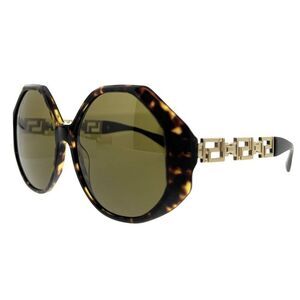 Versace VE4395 59 Dark Brown & Havana Sunglasses